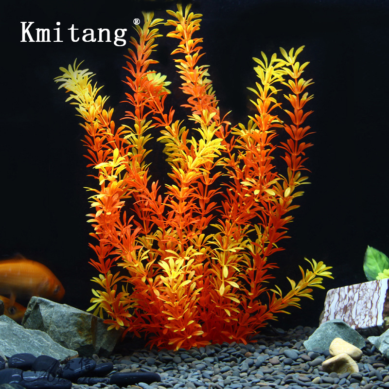 Aquarium Plant Display - Plantas Tropicales Artificiales de 100cm, Hierba