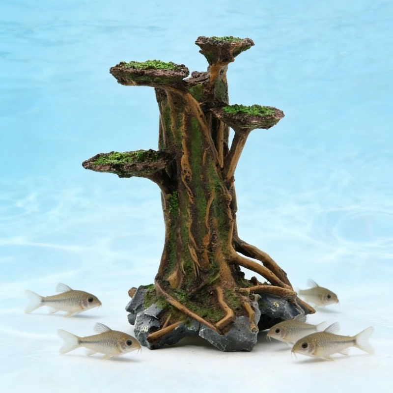 Árbol de musgo artificial de r - Planted Aquarium With Driftwood reseña y precio