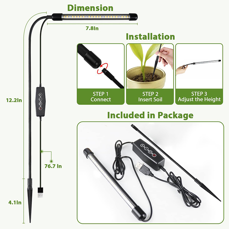 Lámpara LED de cultivo USB de  - Aquarium Plant Root Tabs reseña y precio