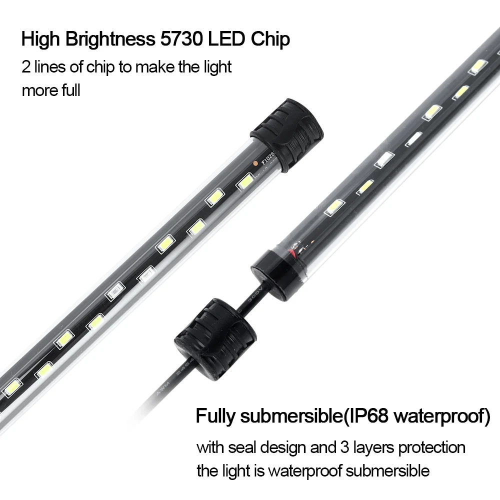 Luz LED para acuario de 58CM,  - Aquarium Plant Display reseña y precio