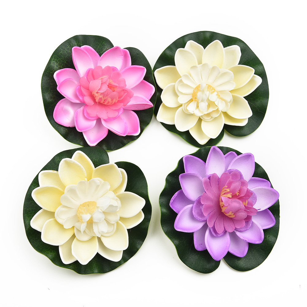Flor de loto artificial, flore - Aquarium Plant Red Lotus reseña y precio