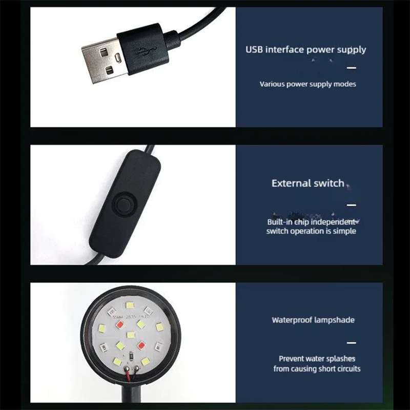 Lámpara LED USB con Clip para  - Aquarium Plant Display reseña y precio