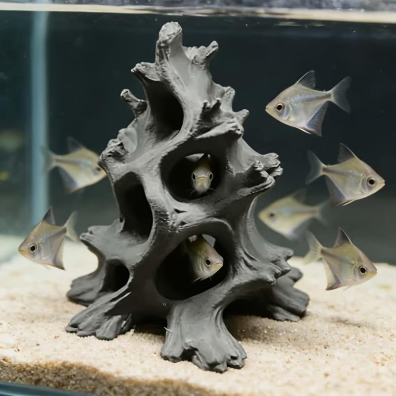 Adorno de cueva para peces de  - Aquarium Planted Wood reseña y precio
