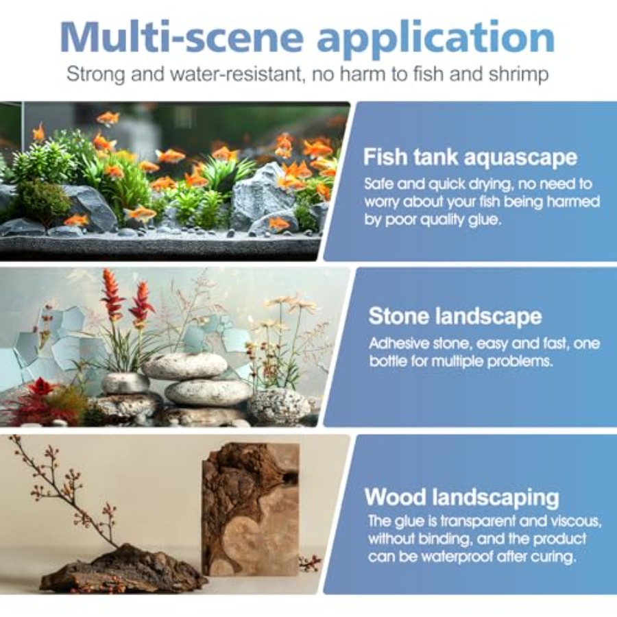 Pegamento para acuarios, pegam - Aquarium Planted Wood reseña y precio