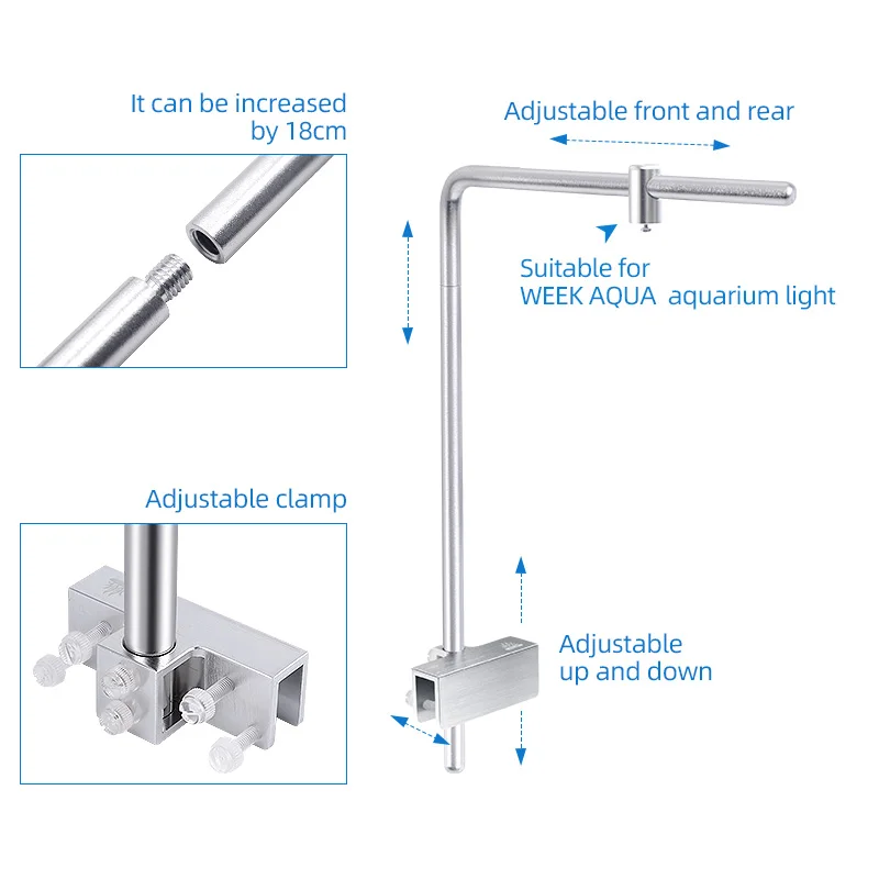Soporte de luz Week Aqua Unive - Aquarium Plant Display reseña y precio