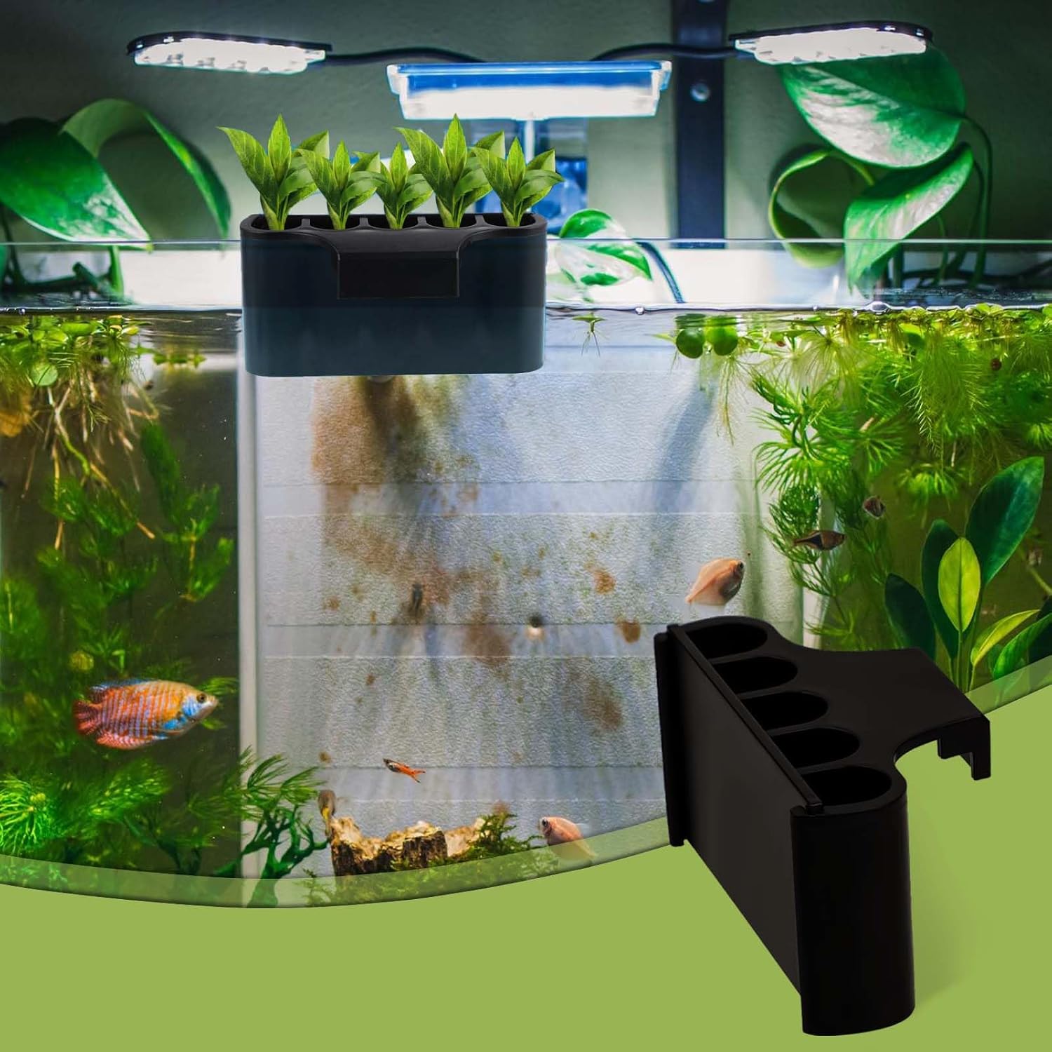 Macetero de acuario con gancho - Aquarium Planted Tank Substrate reseña y precio