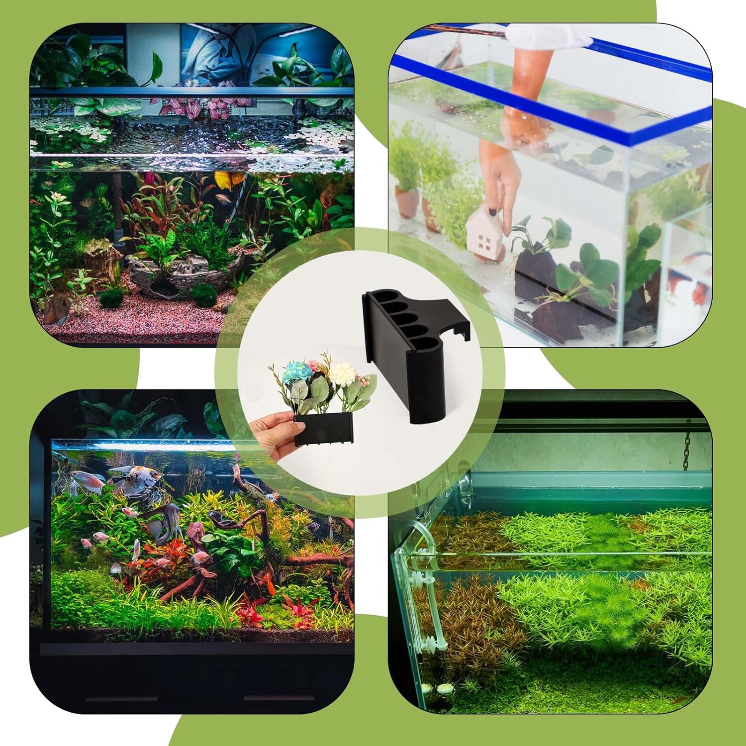 Macetero de acuario con gancho - Aquarium Planted Tank Substrate reseña y precio